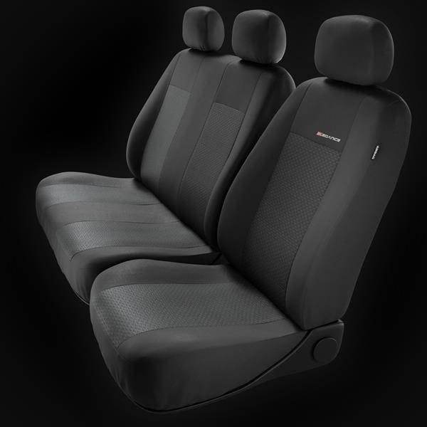 Set: teppiche aus velours + maßgeschneiderte sitzbezüge für Opel Corsa D FL  Hatchback (2011-2014) – Elegance P-1