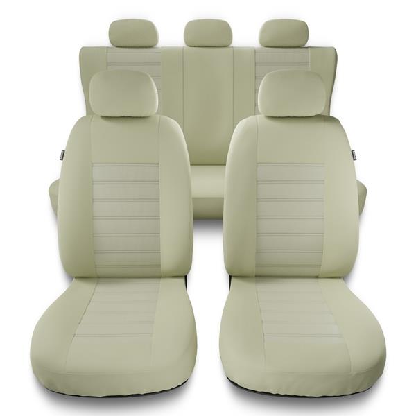 Sitzbezüge Auto für Seat Ibiza I, II, III, IV, V (1984-2019) -  Autositzbezüge Universal Schonbezüge für Autositze - Auto-Dekor - Modern -  MG-3 (beige) MG-3 (beige)