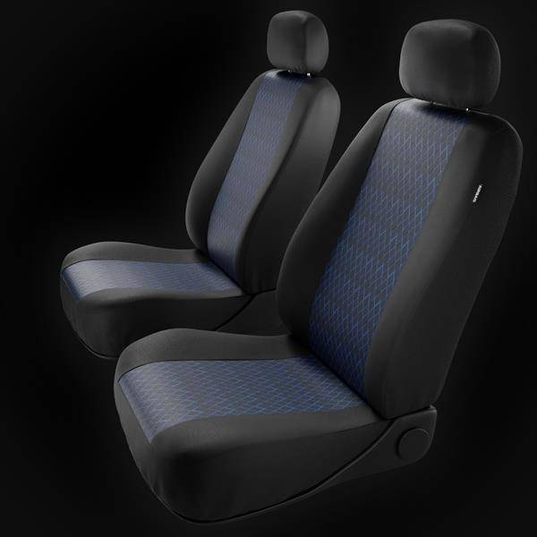 Sitzbezüge Auto für Skoda Fabia I, II, III (1999-2019) - Autositzbezüge  Universal Schonbezüge für Autositze - Auto-Dekor - Profi - blau DG-0007
