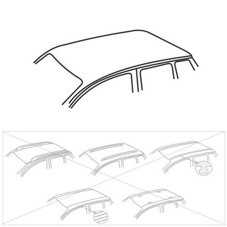 Alu-Dachträger für Citroen C4 Picasso II MPV (2014-2018) - silbern Dachträger Dachgepäckträger - Amos - K-X - Dynamic - ohne Montagelemente