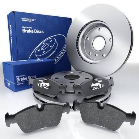 Bremsbeläge + Bremsscheiben für BMW Z4 E85 Roadster (2002-2008) - Tomex - TX 13-16 + TX 72-85 (Vorderachse)