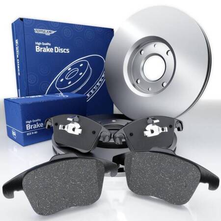 Bremsbeläge + Bremsscheiben für Citroen C4 Grand Picasso I MPV (2006-2013) - Tomex - TX 15-93 + TX 70-24 (Vorderachse)