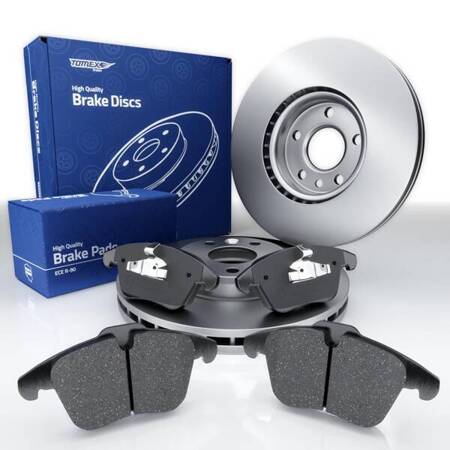 Bremsbeläge + Bremsscheiben für Ford S-Max I MPV (2006-2014) - Tomex - TX 14-47 + TX 71-56 (Vorderachse)