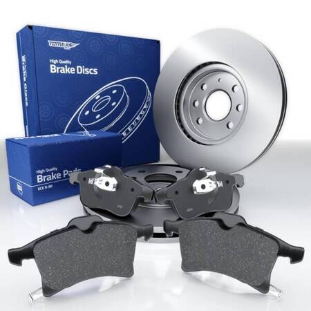 Bremsbeläge + Bremsscheiben für Opel Astra H GTC Hatchback (2005-2010) - Tomex - TX 13-00 + TX 71-20 (Vorderachse)