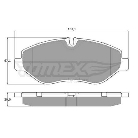 Bremsbeläge (Vorderachse) für Iveco Daily V Van (2011-2014) - Tomex - TX 15-86