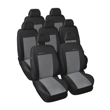 Maßgeschneiderte Sitzbezüge für Nissan Qashqai +2 Crossover (2006-2013) 7 Sitzer) - Autositzbezüge Schonbezüge für Autositze - Auto-Dekor - Elegance - P-2