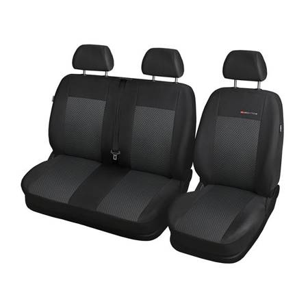 Maßgeschneiderte Sitzbezüge für Peugeot Partner III Van (2018-....) drei separate Sitze) - Autositzbezüge Schonbezüge für Autositze - Auto-Dekor - Elegance - P-3