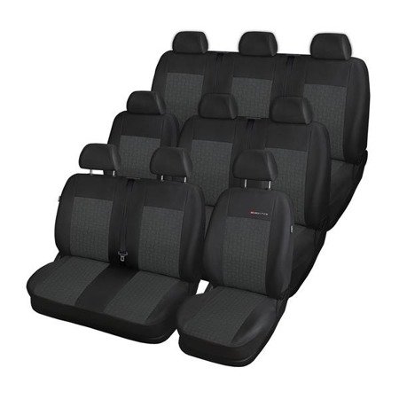 Maßgeschneiderte Sitzbezüge für Renault Trafic III Van (2014-....) 9 Sitzer) - Autositzbezüge Schonbezüge für Autositze - Auto-Dekor - Elegance - P-1