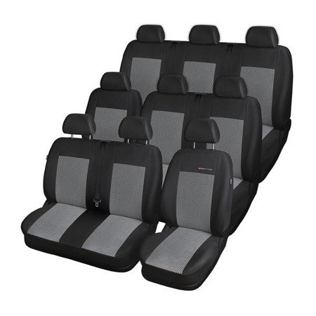 Maßgeschneiderte Sitzbezüge für Renault Trafic III Van (2014-....) 9 Sitzer) - Autositzbezüge Schonbezüge für Autositze - Auto-Dekor - Elegance - P-2