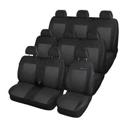 Maßgeschneiderte Sitzbezüge für Renault Trafic III Van (2014-....) 9 Sitzer) - Autositzbezüge Schonbezüge für Autositze - Auto-Dekor - Elegance - P-3