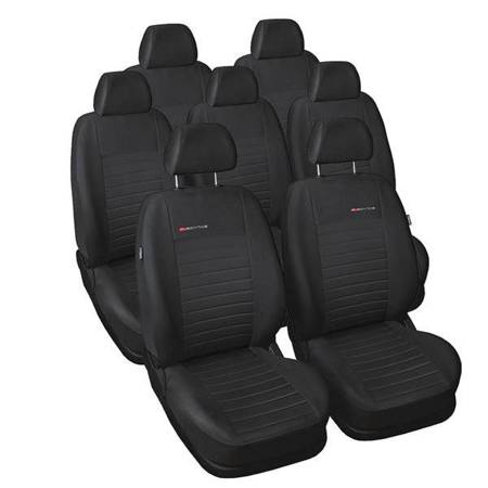 Maßgeschneiderte Sitzbezüge für Seat Alhambra II Van (2010-2020) mit Kindersitzen in den hinteren Sitzen) - Autositzbezüge Schonbezüge für Autositze - Auto-Dekor - Elegance - P-4