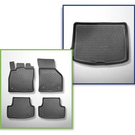 Set: TPE-Teppiche + Kofferraummatte für Audi A3 8V Hatchback, Sportback (08.2012-03.2020) - Aristar - Cool liner - erhöhte Ladefläche; auch für die Quattro-Version; nicht für e-tron