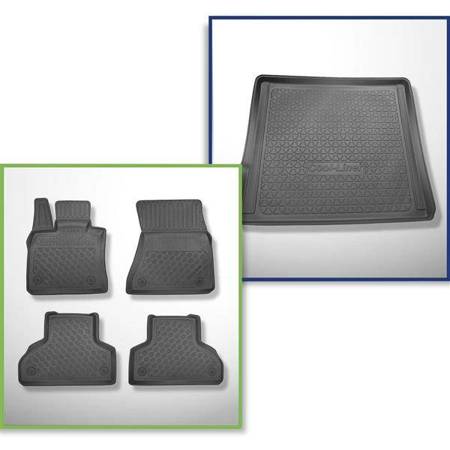 Set: TPE-Teppiche + Kofferraummatte für BMW X5 E70 SAV (04.2007-09.2013) - Aristar - Cool liner - 5/7 Sitze (3. Reihe umgelegt)