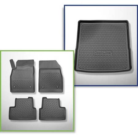 Set: TPE-Teppiche + Kofferraummatte für Chevrolet Cruze Kombi (09.2012-2016) - Aristar - Cool liner