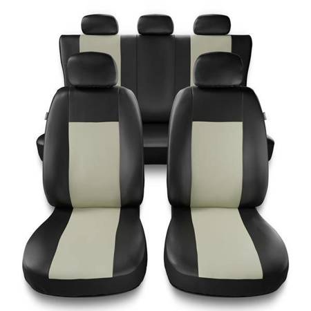 Sitzbezüge Auto für Alfa Romeo 145 (1994-2000) - Autositzbezüge Universal Schonbezüge für Autositze - Auto-Dekor - Comfort - beige