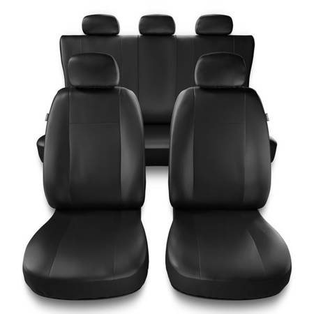 Sitzbezüge Auto für Alfa Romeo 147 (2000-2010) - Autositzbezüge Universal Schonbezüge für Autositze - Auto-Dekor - Comfort - schwarz