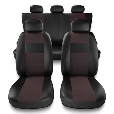 Sitzbezüge Auto für BMW 1er E82, E87, E88, F20, F21 (2004-2019) - Autositzbezüge Universal Schonbezüge für Autositze - Auto-Dekor - Exclusive - E5