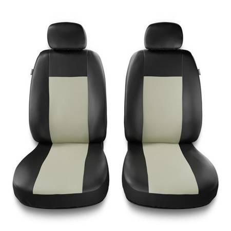 Sitzbezüge Auto für Citroen DS3 (2009-2015) - Vordersitze Autositzbezüge Set Universal Schonbezüge - Auto-Dekor - Comfort 1+1 - beige