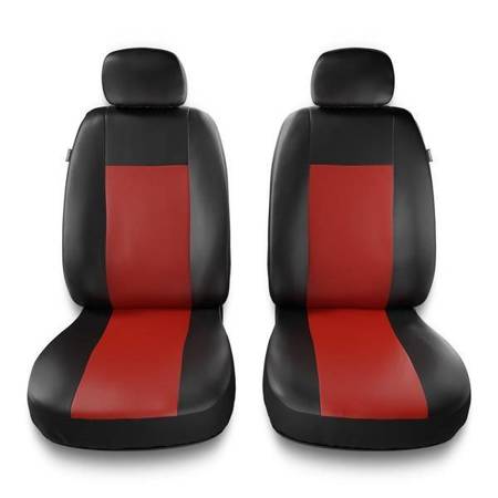 Sitzbezüge Auto für Citroen DS3 (2009-2015) - Vordersitze Autositzbezüge Set Universal Schonbezüge - Auto-Dekor - Comfort 1+1 - rot