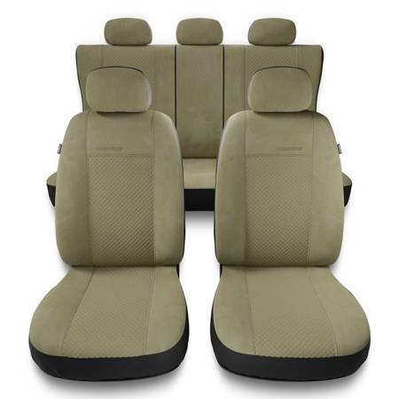 Sitzbezüge Auto für Daihatsu Terios I, II (1997-2019) - Autositzbezüge Universal Schonbezüge für Autositze - Auto-Dekor - Prestige - beige