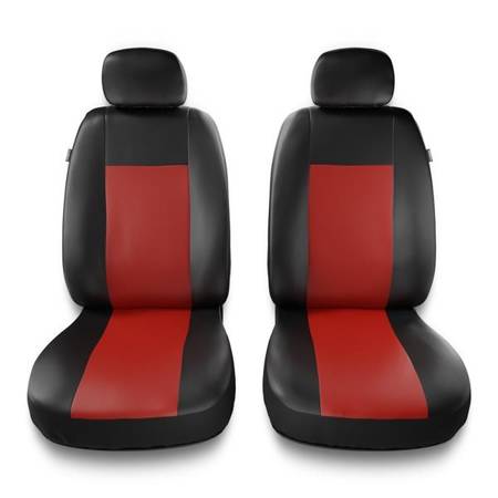 Sitzbezüge Auto für Fiat Croma I, II (1985-2010) - Vordersitze Autositzbezüge Set Universal Schonbezüge - Auto-Dekor - Comfort 1+1 - rot