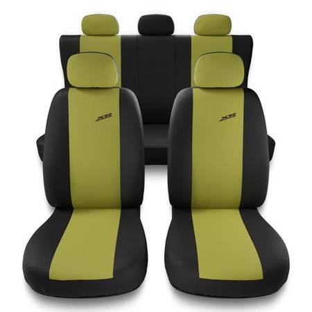 Sitzbezüge Auto für Fiat Freemont (2011-2016) - Autositzbezüge Universal Schonbezüge für Autositze - Auto-Dekor - XR - gelb