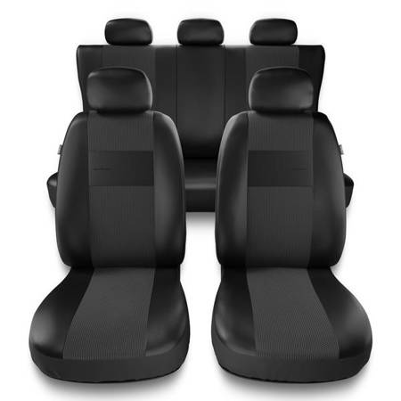 Sitzbezüge Auto für Honda Jazz II, III, IV (2002-2019) - Autositzbezüge Universal Schonbezüge für Autositze - Auto-Dekor - Exclusive - E3