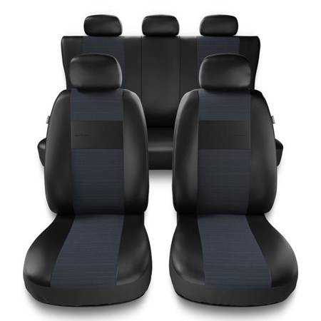 Sitzbezüge Auto für Honda Jazz II, III, IV (2002-2019) - Autositzbezüge Universal Schonbezüge für Autositze - Auto-Dekor - Exclusive - E6