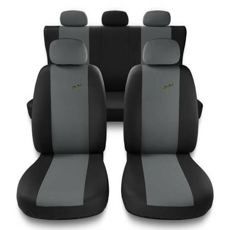 Sitzbezüge Auto für Kia Picanto I, II, III (2004-2019) - Autositzbezüge Universal Schonbezüge für Autositze - Auto-Dekor - XR - hellgrau