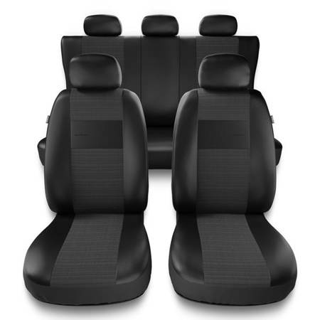 Sitzbezüge Auto für Mazda 3 I, II, III (2003-2019) - Autositzbezüge Universal Schonbezüge für Autositze - Auto-Dekor - Exclusive - E4