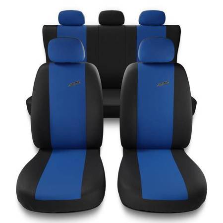 Sitzbezüge Auto für Mercedes-Benz M Klasse W163, W164, W166 (1997-2015) - Autositzbezüge Universal Schonbezüge für Autositze - Auto-Dekor - XR - blau