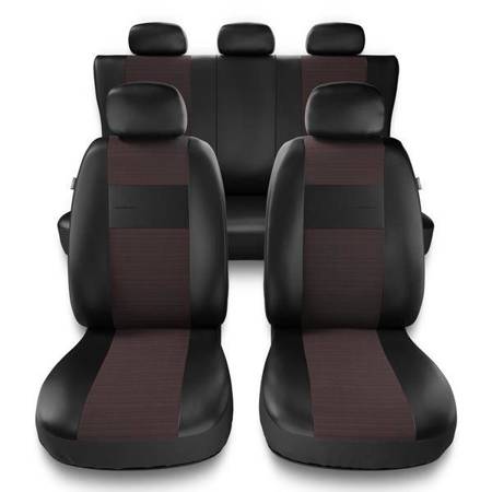 Sitzbezüge Auto für Nissan Micra K11, K12, K13, K14 (1992-2019) - Autositzbezüge Universal Schonbezüge für Autositze - Auto-Dekor - Exclusive - E5