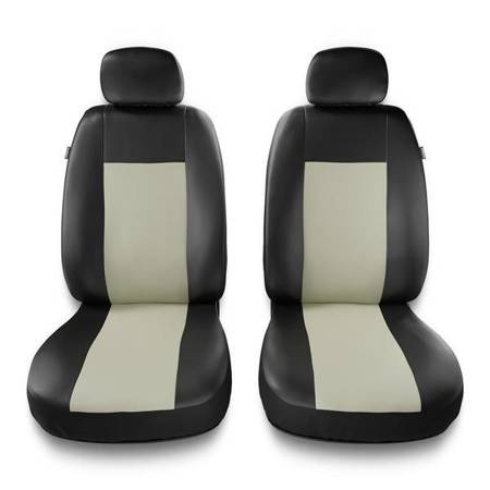 Sitzbezüge Auto für Seat Altea (2004-2015) - Vordersitze Autositzbezüge Set Universal Schonbezüge - Auto-Dekor - Comfort 1+1 - beige