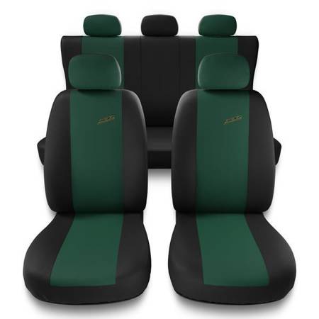 Sitzbezüge Auto für Toyota RAV4 I, II, III, IV (1994-2019) - Autositzbezüge Universal Schonbezüge für Autositze - Auto-Dekor - XR - grün