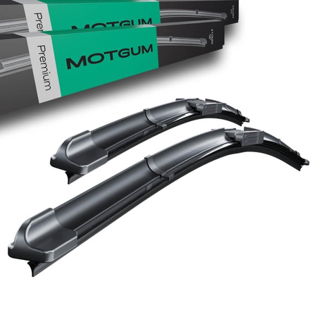 Vordere Scheibenwischer für Fiat Panda Hatchback, Van (10.2003-12.2012) - Motgum - Wischerblätter Flach Premium