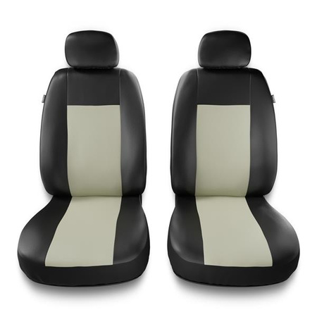 Sitzbezüge Auto für Alfa Romeo 145 (1994-2000) - Vordersitze Autositzbezüge Set Universal Schonbezüge - Auto-Dekor - Comfort 1+1 - beige
