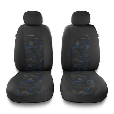 Sitzbezüge Auto für Mercedes-Benz B Klasse W245, W246, W247 (2005-2019) - Vordersitze Autositzbezüge Set Universal Schonbezüge - Auto-Dekor - Elegance 1+1 - blau