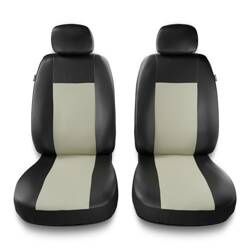 Sitzbezüge Auto für Citroen Xsara Picasso (1999-2010) - Vordersitze Autositzbezüge Set Universal Schonbezüge - Auto-Dekor - Comfort 1+1 - beige
