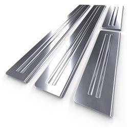Einstiegsleisten aus Stahl für Dodge Journey Crossover (5 Türen) - (2007-2014) - Croni - 2 Line - silber (Satin)
