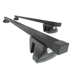 Stahl-Dachträger für Kia Soul Hatchback (2008-2013) - schwarz Dachträger Dachgepäckträger - Amos - Alfa - O - reling