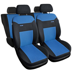Sitzbezüge Auto für Alfa Romeo 166 I, II, III (1998-2007) - Autositzbezüge Universal Schonbezüge für Autositze - Auto-Dekor - RS - blau
