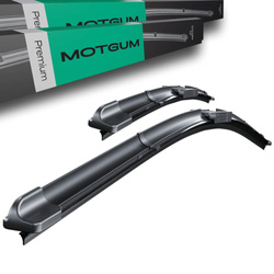 Vordere Scheibenwischer für Honda Jazz III Hatchback (10.2008-12.2015) - Motgum - Wischerblätter Flach Premium