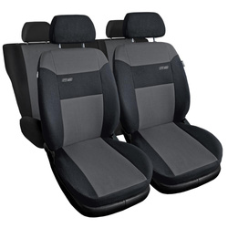 Sitzbezüge Auto für Alfa Romeo 147 (2000-2010) - Autositzbezüge Universal Schonbezüge für Autositze - Auto-Dekor - RS - dunkelgrau