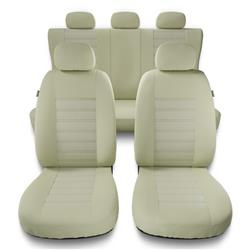 Sitzbezüge Auto für Alfa Romeo 146 (1994-2001) - Autositzbezüge Universal Schonbezüge für Autositze - Auto-Dekor - Modern - MG-3 (beige)