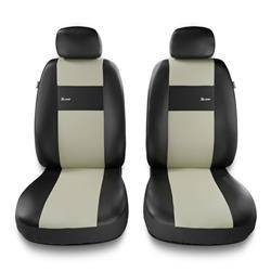 Sitzbezüge Auto für Suzuki SX4 I, II (2006-2019) - Vordersitze Autositzbezüge Set Universal Schonbezüge - Auto-Dekor - X-Line 1+1 - beige