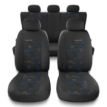 Sitzbezüge Auto für Subaru Forester I, II, III, IV, V (1997-2019) - Autositzbezüge Universal Schonbezüge für Autositze - Auto-Dekor - Elegance - blau