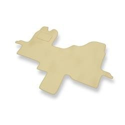 Fußmatten Auto für Ford Transit VII (2006-2013) - Veloursmatten beige Automatten Autoteppiche - DGS Autodywan
