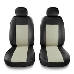 Sitzbezüge Auto für BMW 3er E30, E36, E46, E90, F30, G20, G21 (1982-2019) - Vordersitze Autositzbezüge Set Universal Schonbezüge - Auto-Dekor - Comfort 1+1 - beige
