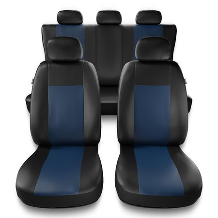 Sitzbezüge Auto für Alfa Romeo Stelvio (2017-2019) - Autositzbezüge Universal Schonbezüge für Autositze - Auto-Dekor - Comfort - blau