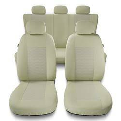 Sitzbezüge Auto für Alfa Romeo Giulia II (2015-2019) - Autositzbezüge Universal Schonbezüge für Autositze - Auto-Dekor - Modern - MP-3 (beige)